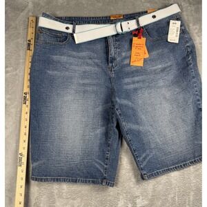 Zana Di ZD ‎ Women's Size 26 Capri Denim Jeans Blue Belted NWT NEW